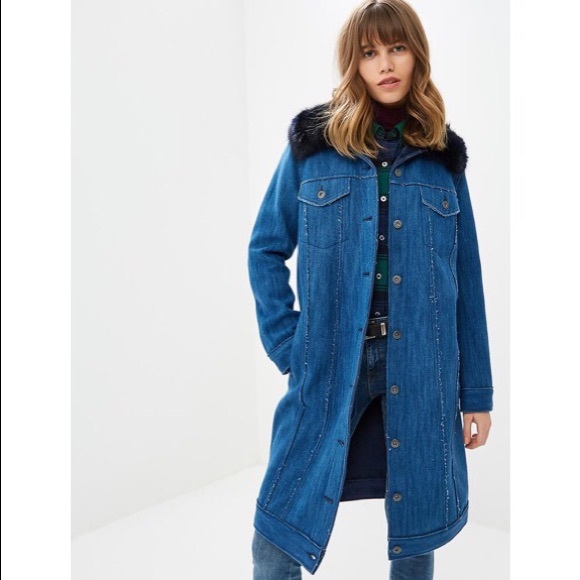Levi’s The Trucker Denim Trench Coat Jacket - Picture 2 of 10